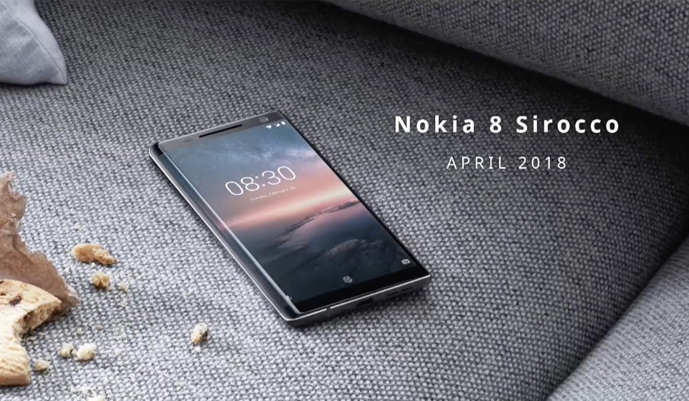 Nokia 8 Sirocco estrena pantalla OLED curva, Snapdragon 835, 8 GB de RAM y Android One #MWC2018