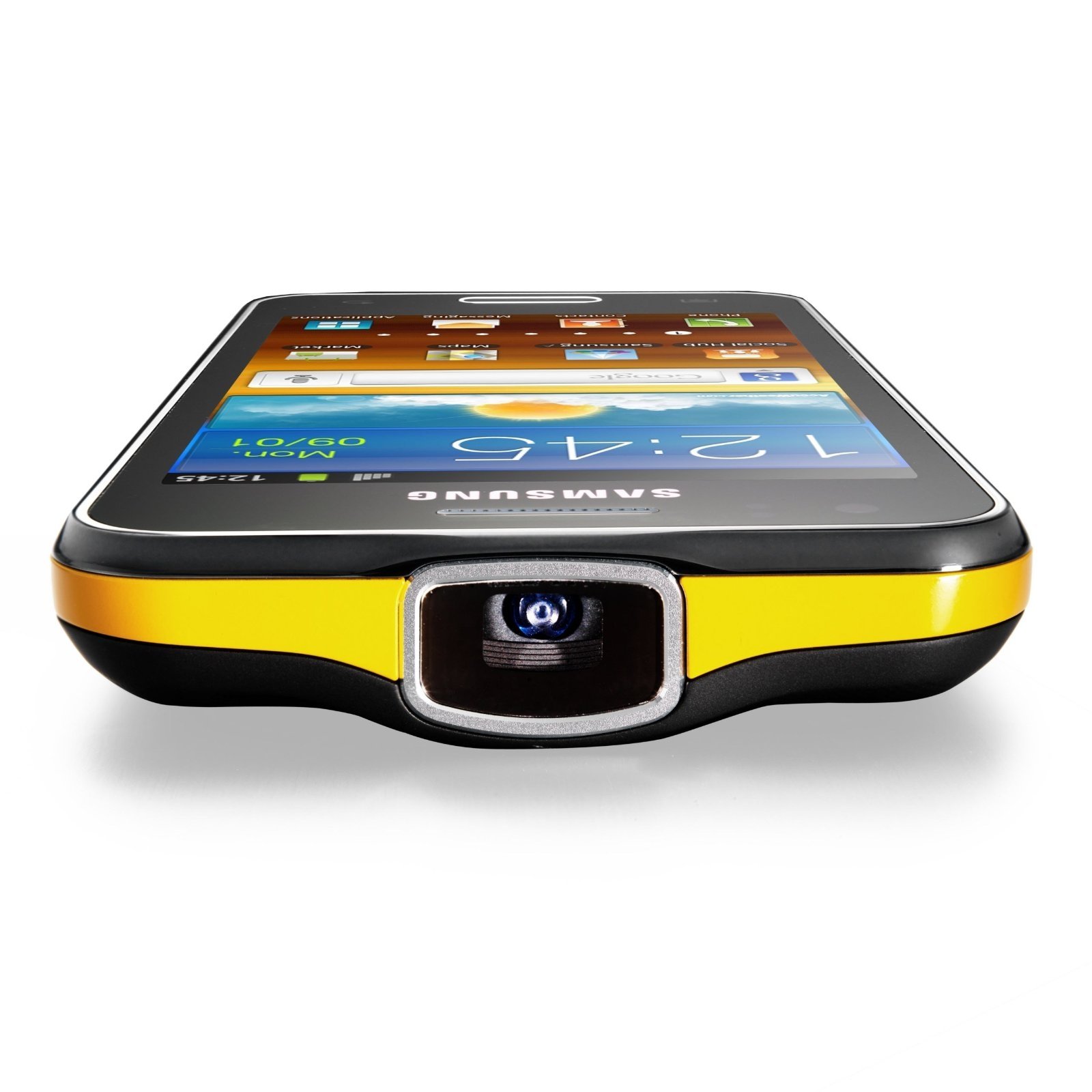 Vista del picoproyector del Samsung Galaxy Beam