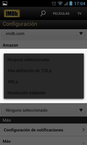 IMDb calidad vídeo