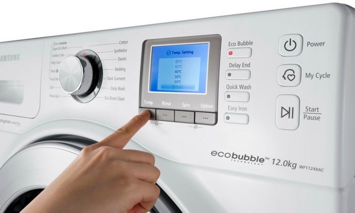 Lavadora Samsung Eco Bubble con burbujas