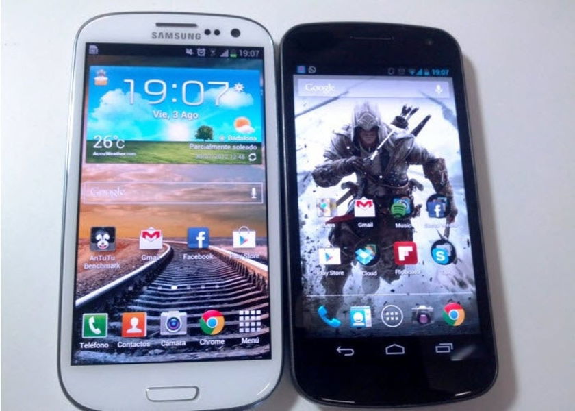 Comparativa Galaxy Nexus VS S III
