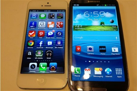 Samsung Galaxy S III vs iPhone 5 en vídeo, todo sigue igual