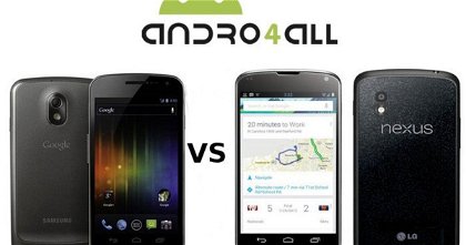 LG Nexus 4 vs Samsung Galaxy Nexus, la comparativa definitiva de los smartphones Pure Google