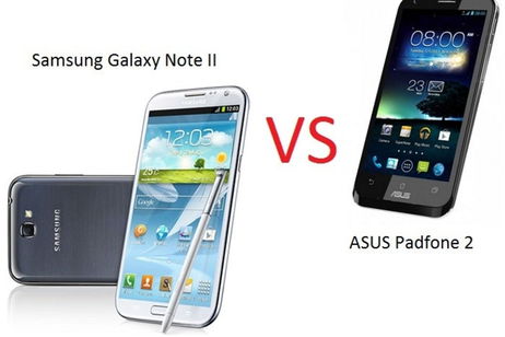 ASUS Padfone 2 vs Samung Galaxy Note II en vídeo, duelo en la cumbre ASUS Padfone 2 vs Samung Galaxy Note II en vídeo, duelo en la cumbre
