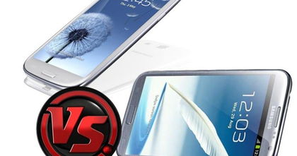 Duelo de los colosos de Samsung, Galaxy Note II contra Galaxy S III Duelo de los colosos de Samsung, Galaxy Note II contra Galaxy S III