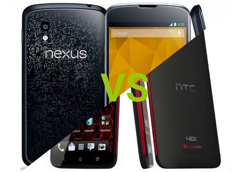 Nexus Vs HTC Droid DNA portada