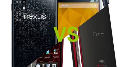 Google Nexus 4 contra el HTC Droid DNA