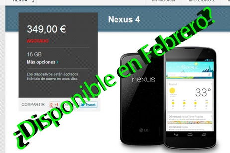 LG Francia confirma nuevo stock del Google Nexus 4 para el próximo mes LG Francia confirma nuevo stock del Google Nexus 4 para el próximo mes