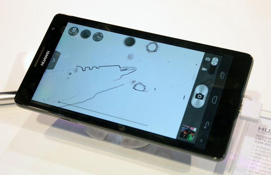 Huawei Ascend Mate interfaz cámara