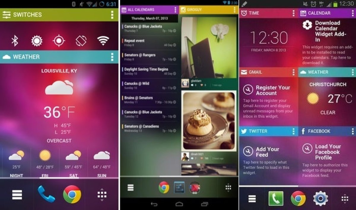 Chameleon Launcher interfaz _smartphone_