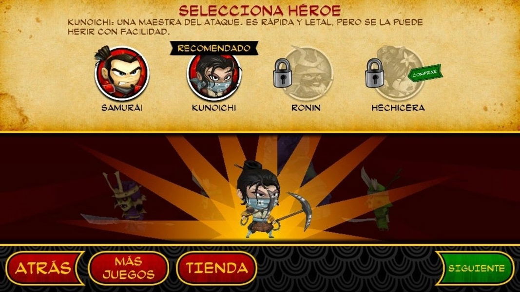 Selección héroe