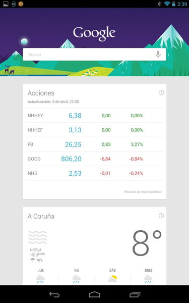 Google Now se actualiza con reconocimiento de acciones en español
