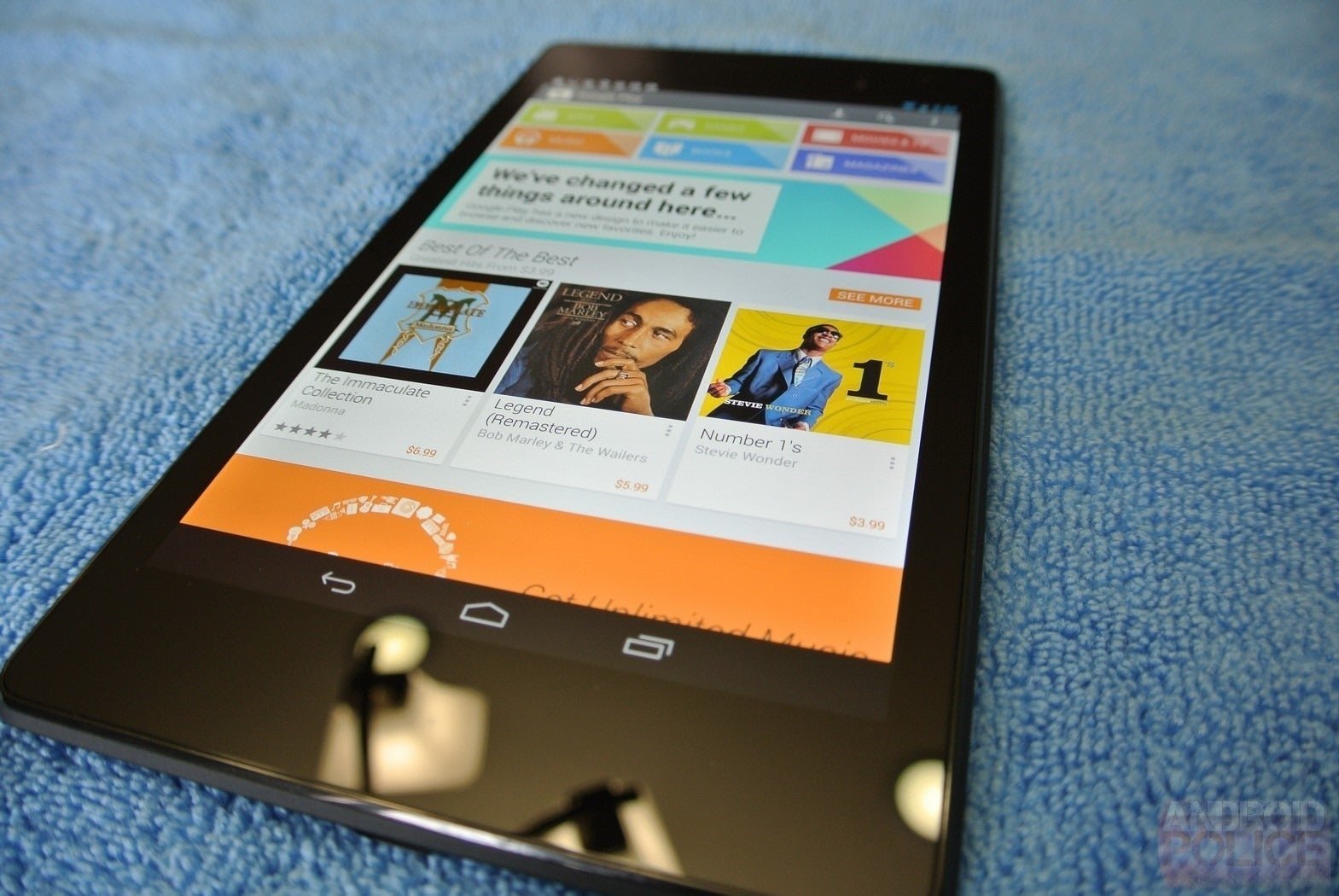 Google Play en la Nexus 7 II