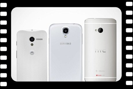 Motorola Moto X vs Samsung Galaxy S4 vs HTC One en vídeo