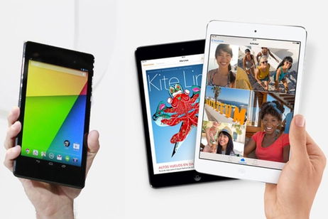 Google Nexus 7 e iPad mini con pantalla Retina frente a frente Google Nexus 7 e iPad mini con pantalla Retina frente a frente
