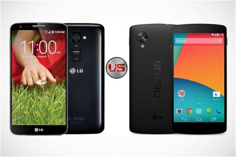 Distintos motivos para elegir entre un LG G2 o un Google Nexus 5