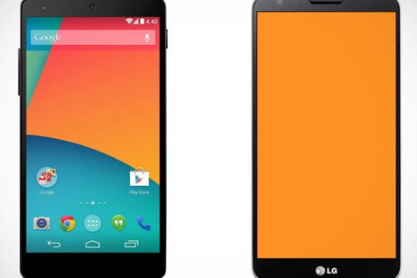 Comparativa del tamaño de las pantallas del LG G2 y del Google Nexus 5 Comparativa del tamaño de las pantallas del LG G2 y del Google Nexus 5