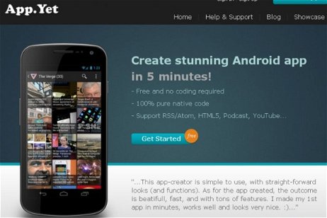 Crea en pocos minutos la aplicación para Android de tu página web con AppYet