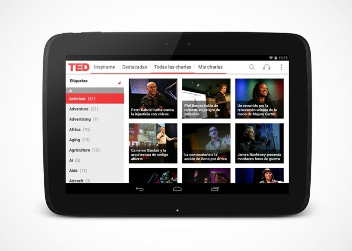 TED en Nexus 10