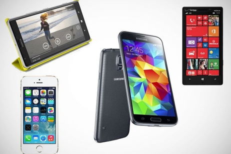 Samsung Galaxy S5 vs iPhone 5s vs Nokia Lumia 1520 vs Nokia Lumia Icon Samsung Galaxy S5 vs iPhone 5s vs Nokia Lumia 1520 vs Nokia Lumia Icon