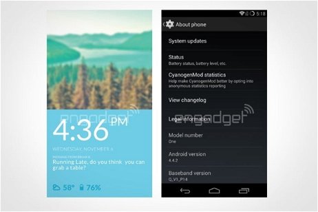 Aparece la primera imagen del OnePlus One con CyanogenMod OS