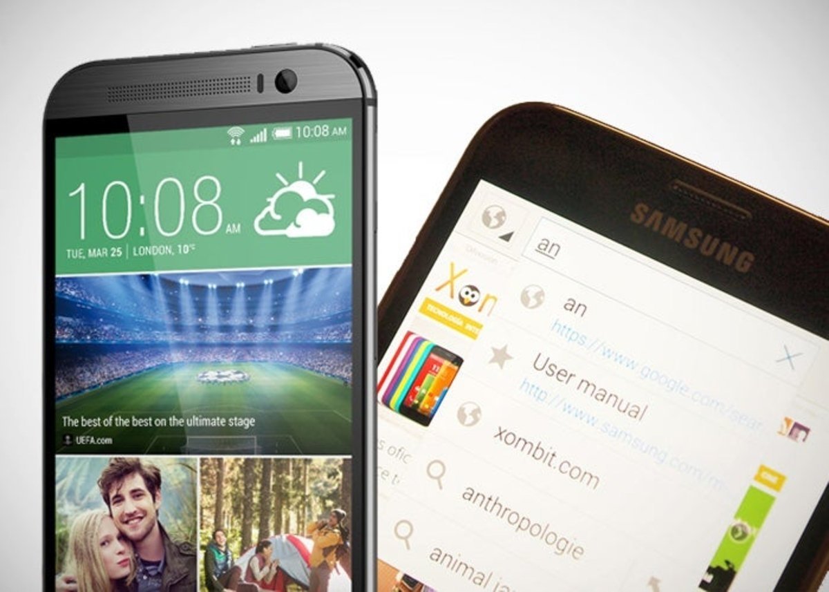 Detalle del software del HTC One M8 y del Samsung Galaxy S5