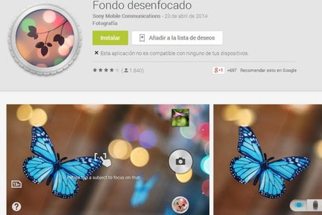 Descarga la aplicación de Fondo Desenfocado del Xperia Z2 en otros Xperia 