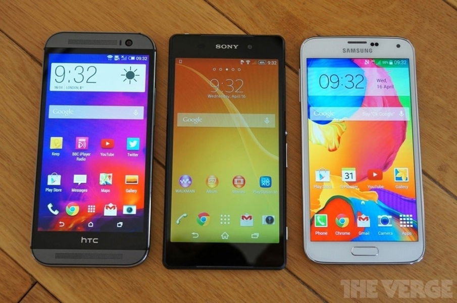 Samsung Galaxy S5, Sony Xperia Z2 y HTC One (M8) ¡pasen y vean!