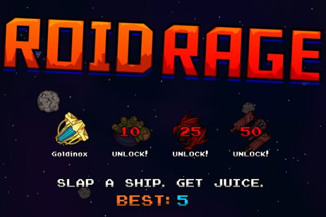 Te volver谩s loco entre asteroides en Roid Rage Te volver谩s loco entre asteroides en Roid Rage