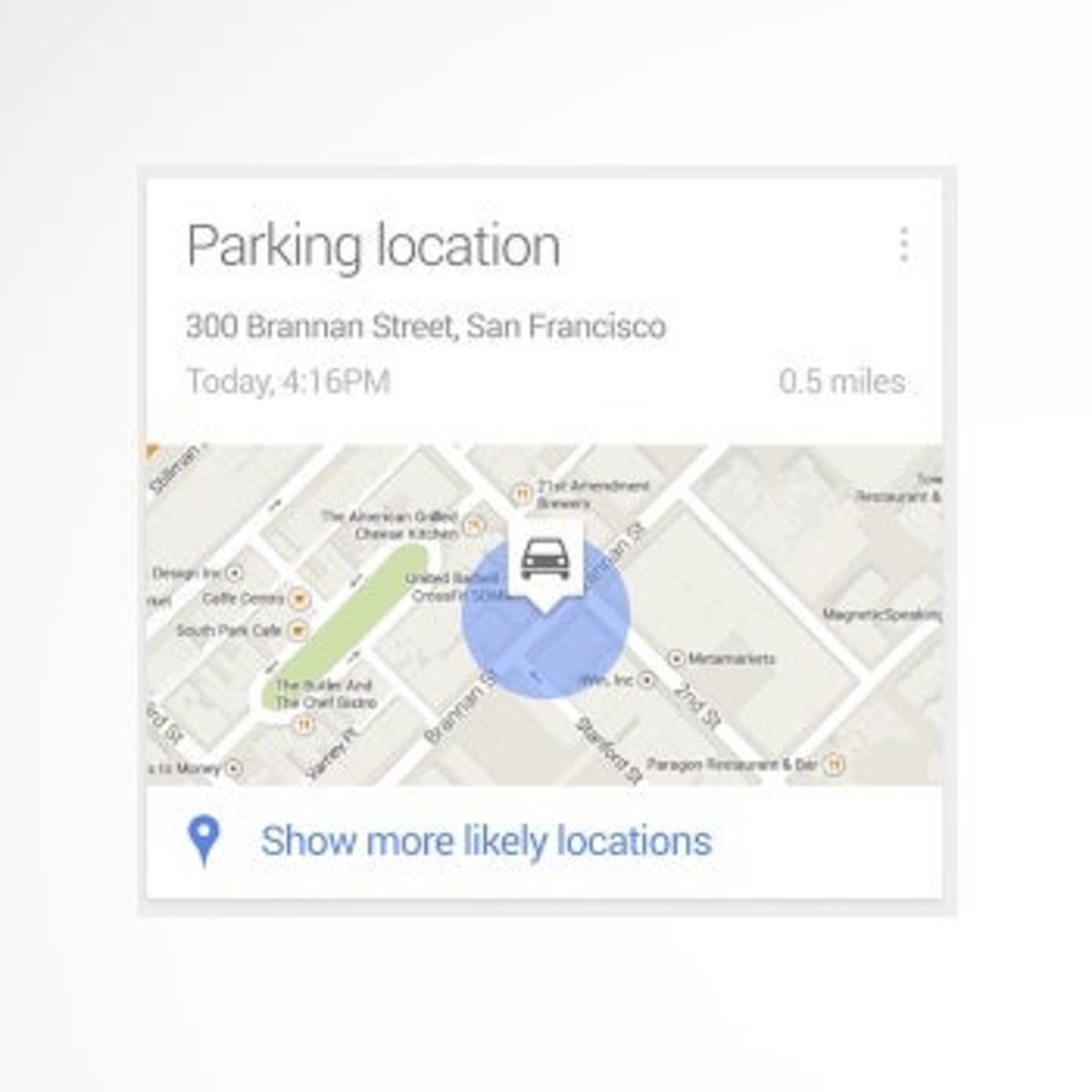 Google Search aparcamiento