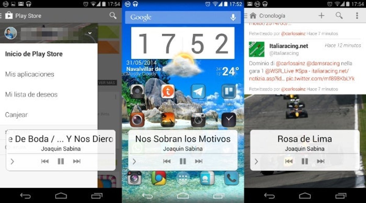 Floating Music Widget para Android