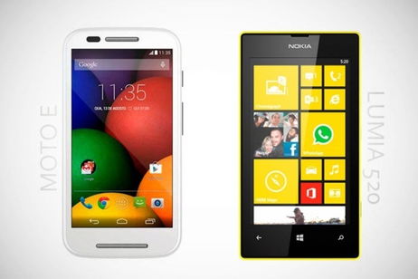 Motorola Moto E y Nokia Lumia 520, duelo en la gama de entrada Motorola Moto E y Nokia Lumia 520, duelo en la gama de entrada