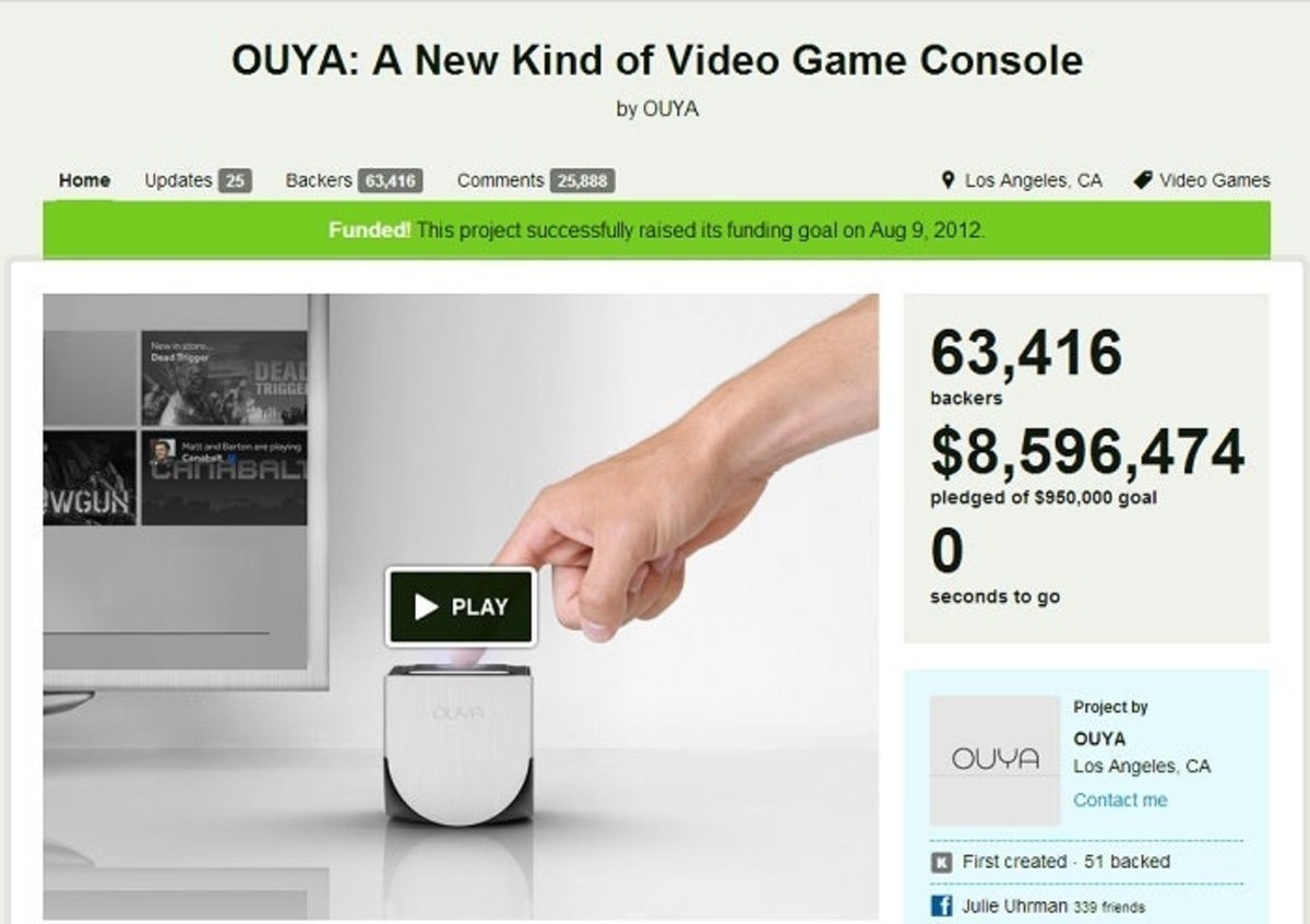 Kickstarter de OUYA