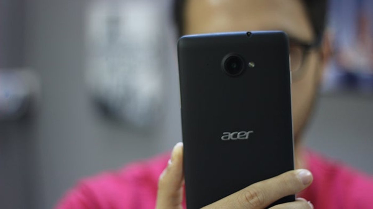 Detalle de la cámara del Acer Liquid S1