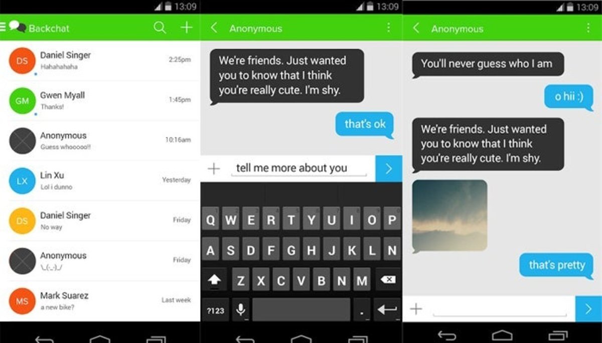 Backchat - Message Anonymously 