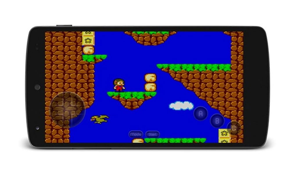 Alex Kidd in Miracle World en emulador de SMS para Android