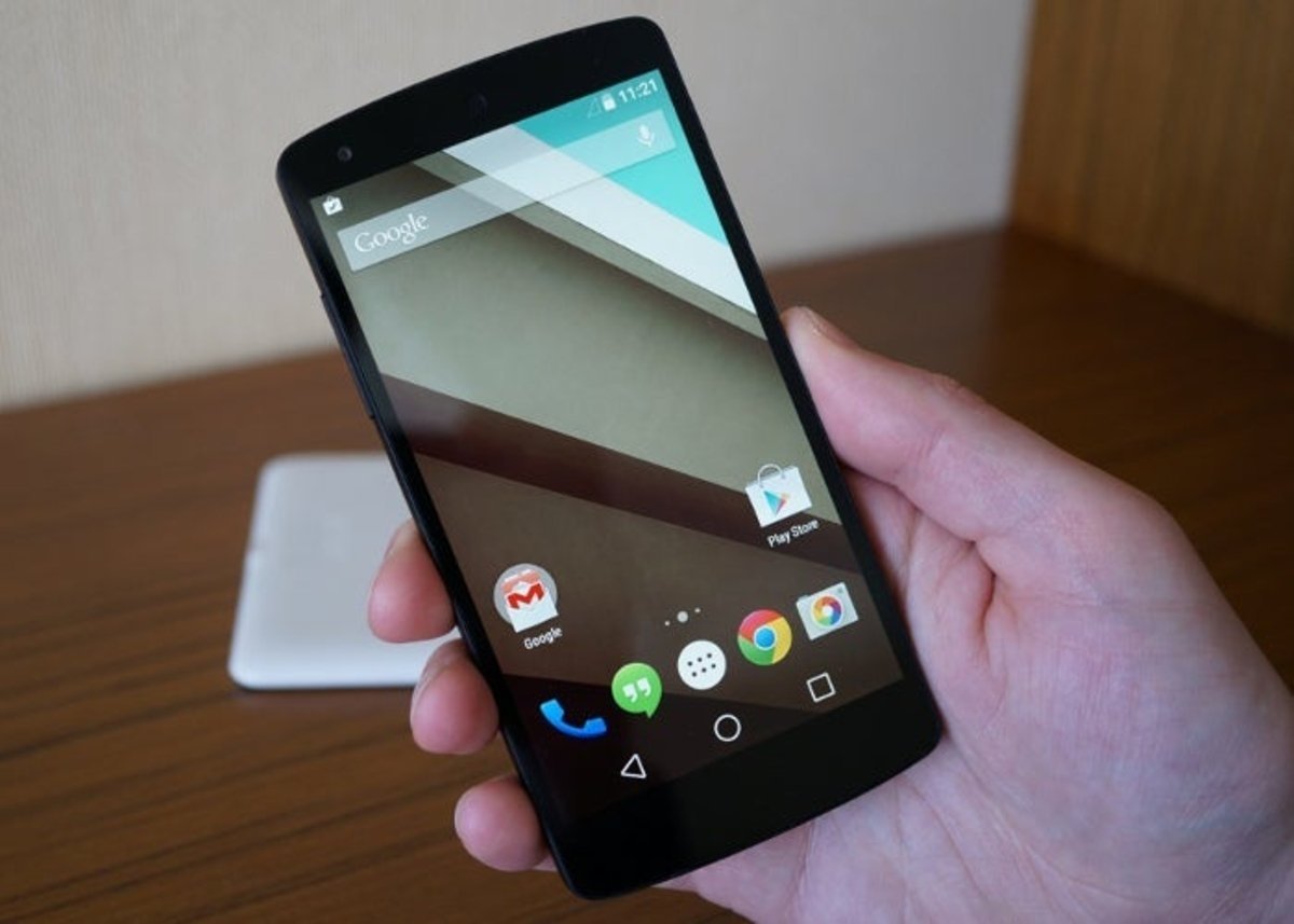 preview de Android L corriendo en un Nexus 5