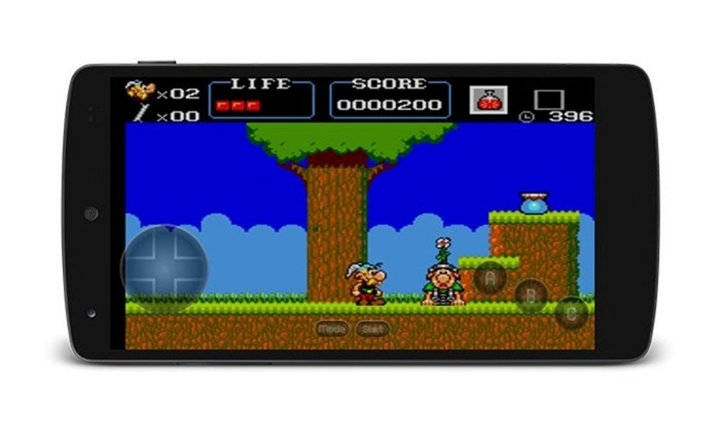 Asterix en emulador de SMS para Android
