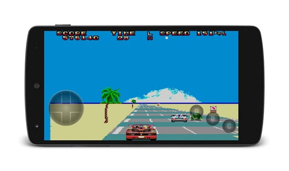 Out Run en emulador de SMS para Android