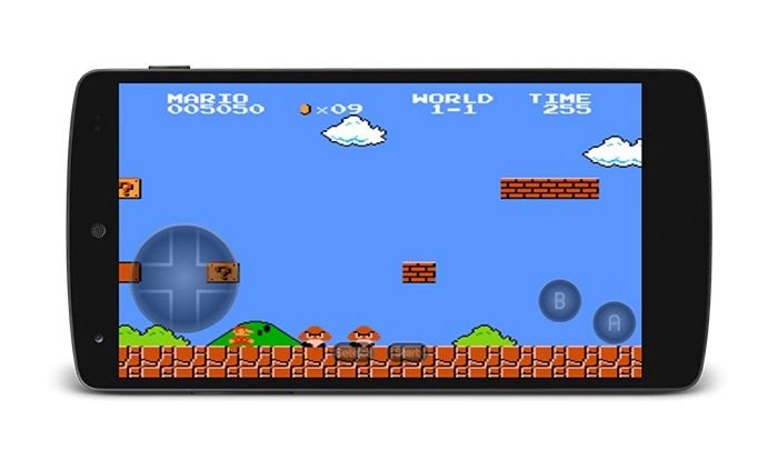 Super Mario Bros en emulador de NES para Android