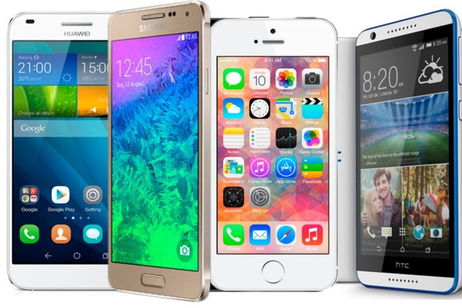 HTC Desire 820, iPhone 5s, Samsung Galaxy Alpha y Huawei Ascend G7, 64 bits cara a cara HTC Desire 820, iPhone 5s, Samsung Galaxy Alpha y Huawei Ascend G7, 64 bits cara a cara