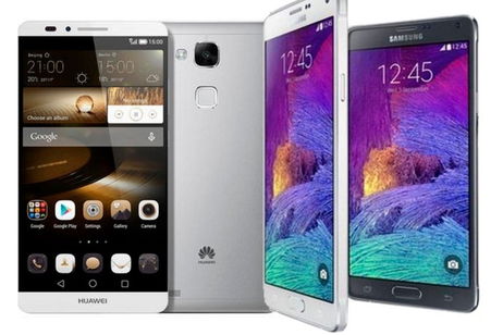 Samsung Galaxy Note 4 y Huawei Ascend Mate 7, los dos phablet del IFA 2014, cara a cara Samsung Galaxy Note 4 y Huawei Ascend Mate 7, los dos phablet del IFA 2014, cara a cara