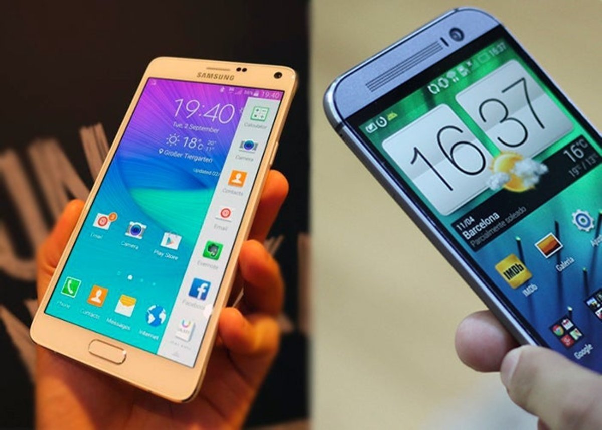 Comparativa entre Samsung Galaxy Note 4 y HTC One (M8)