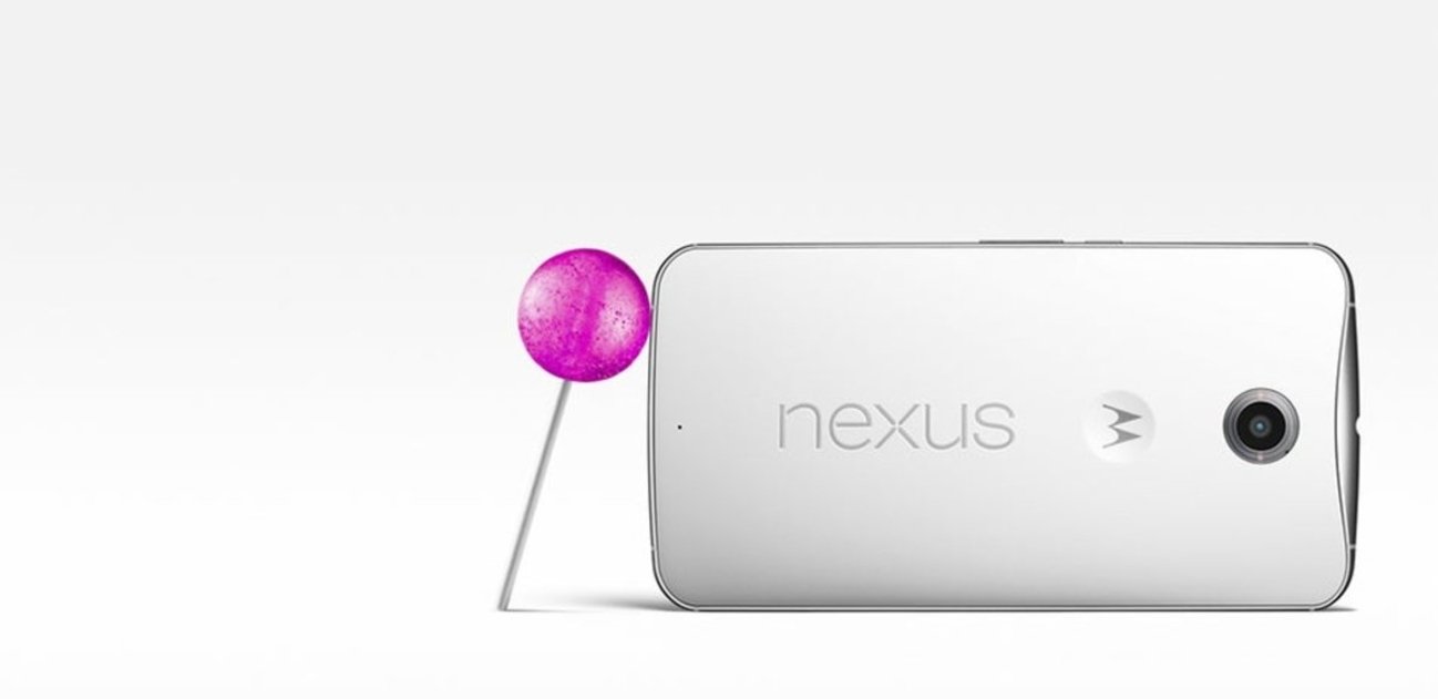 Google Nexus 6 con una piruleta