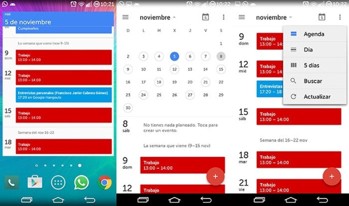 Añade eventos a Google Calendar 5.0