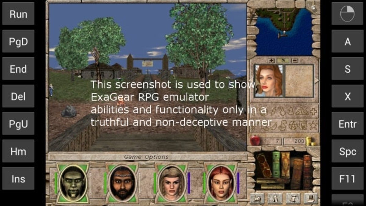 ExaGear RPG captura de pantalla