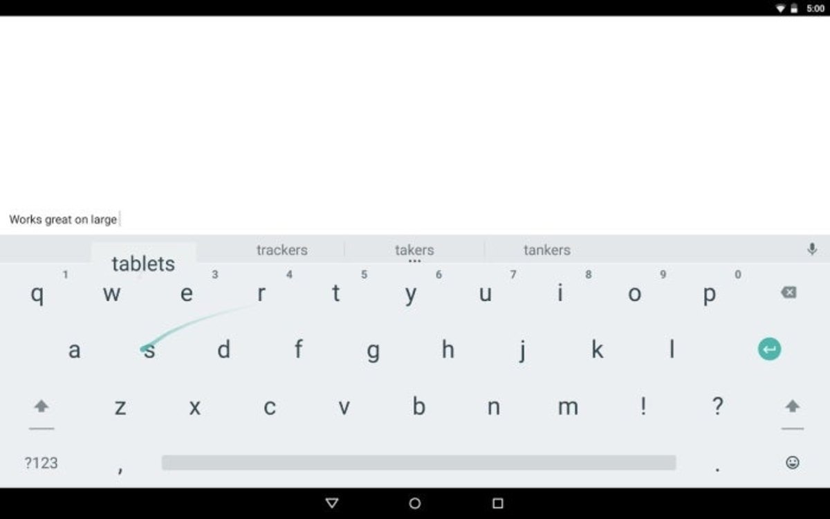 Teclado de Google Android 5.0