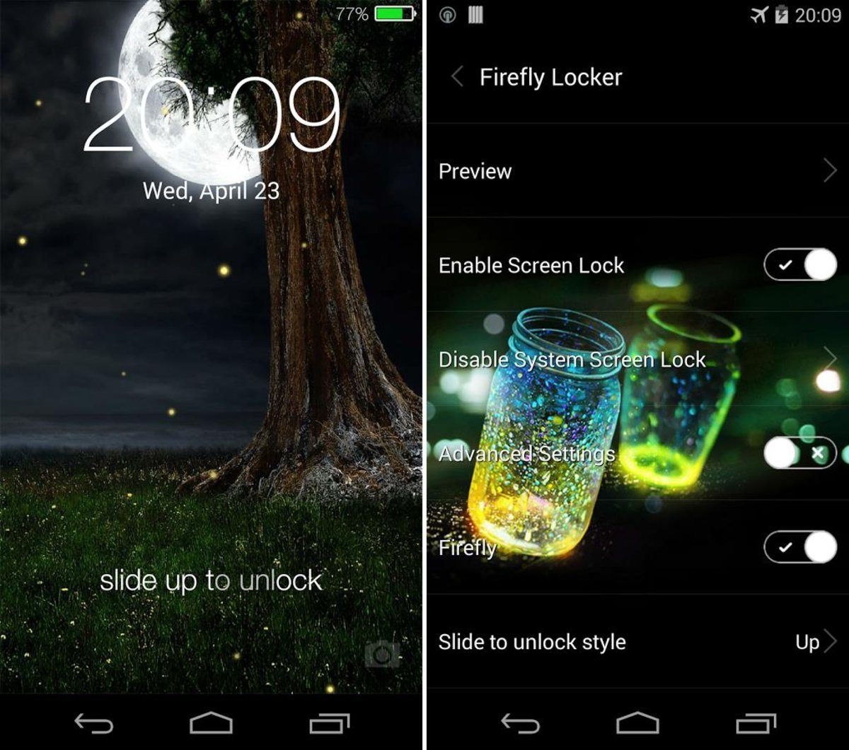 Fireflies-lockscreen
