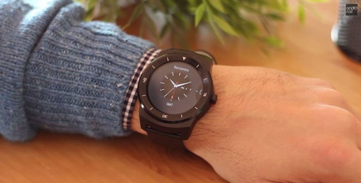 Reloj en el LG G Watch R