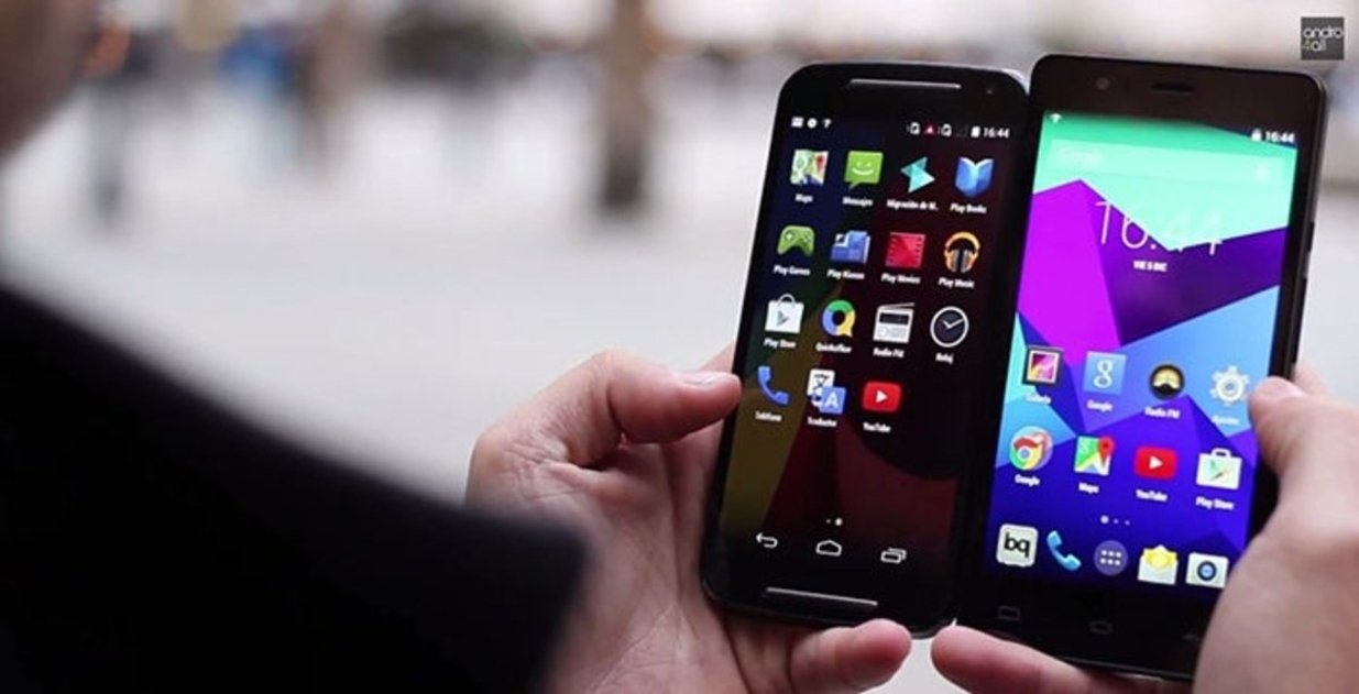 Motorola Moto G 2014 vs bq Aquaris E5 4G pantallas